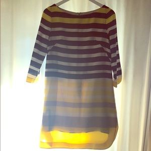 Eliza J Striped Scoop Neck Shift Dress